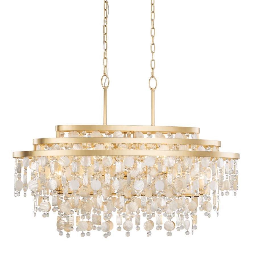 Varaluz Kalani 9 Light 42" Wide Linear Pendant