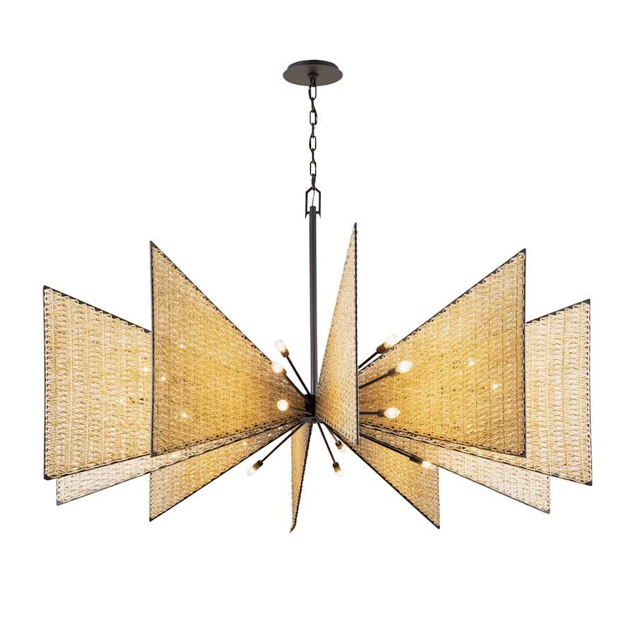 Varaluz Machina 30 Light 73" Wide Abstract Sputnik Chandelier