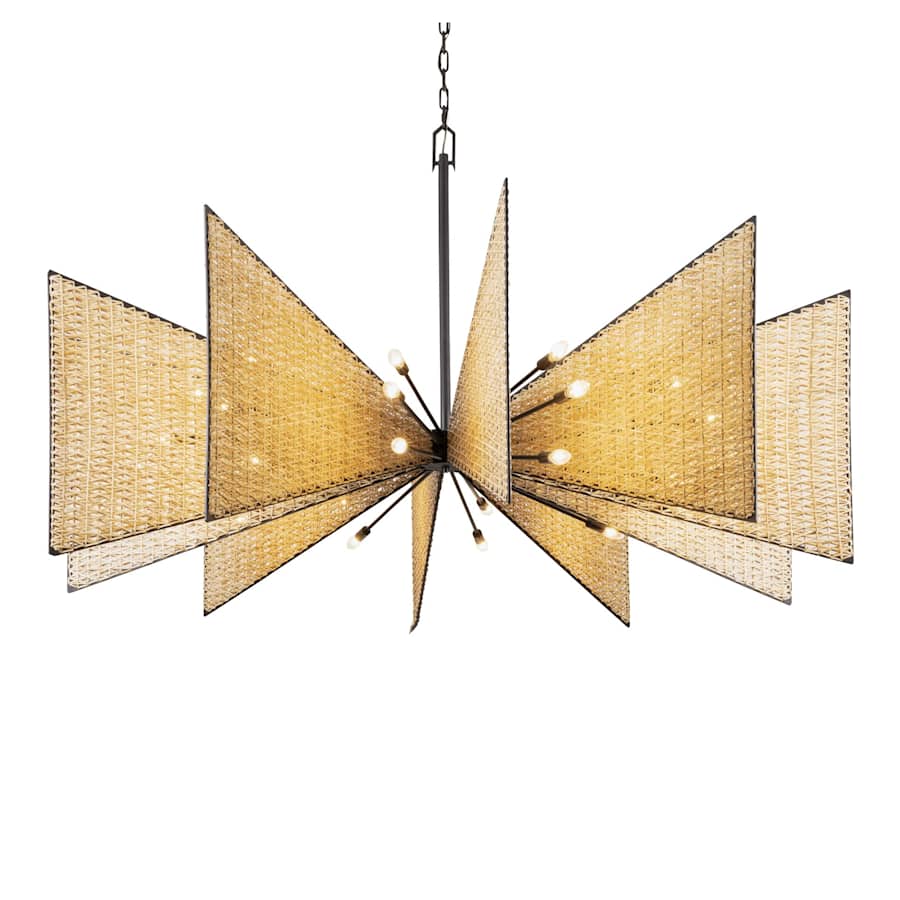 Varaluz Machina 30 Light 73" Wide Abstract Sputnik Chandelier