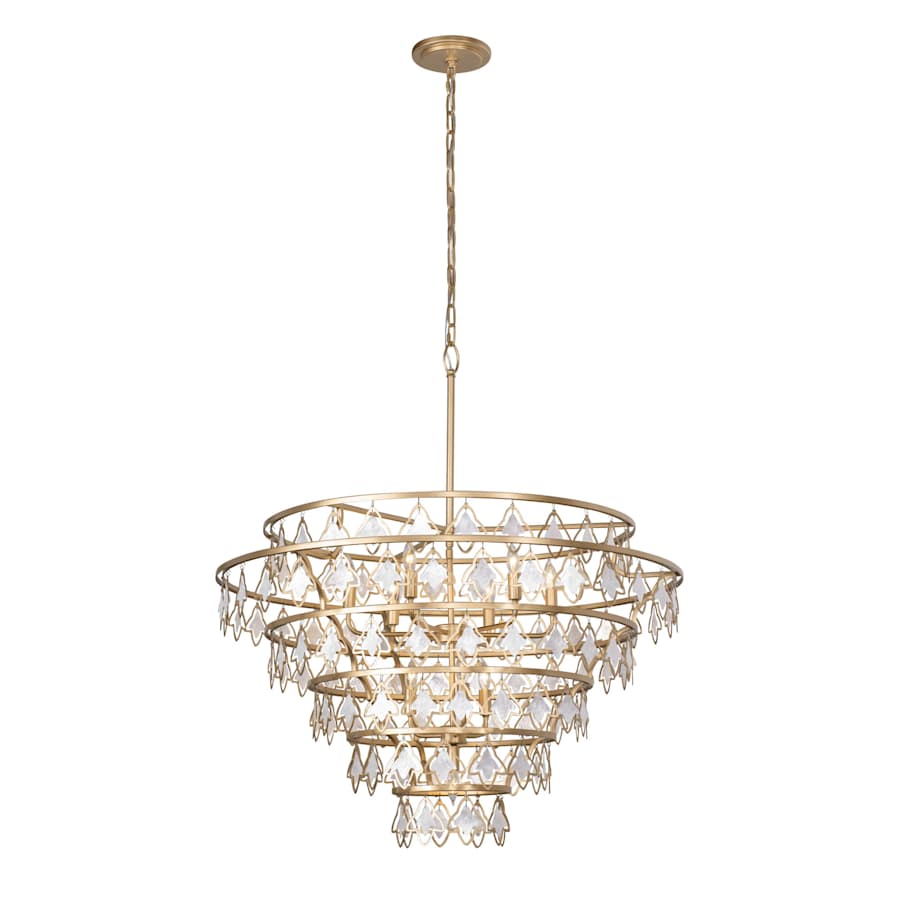 Varaluz Fleur 10 Light 36" Wide Ring Chandelier