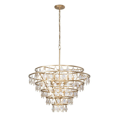 Varaluz Fleur 10 Light 36" Wide Ring Chandelier