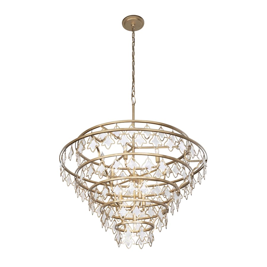 Varaluz Fleur 10 Light 36" Wide Ring Chandelier