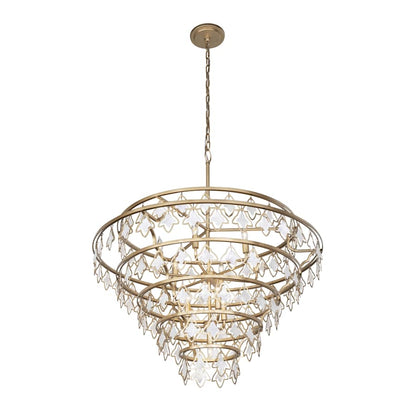 Varaluz Fleur 10 Light 36" Wide Ring Chandelier