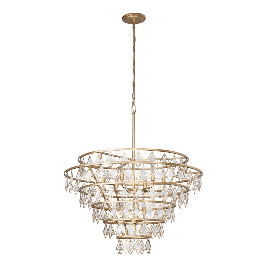 Varaluz Fleur 10 Light 36" Wide Ring Chandelier