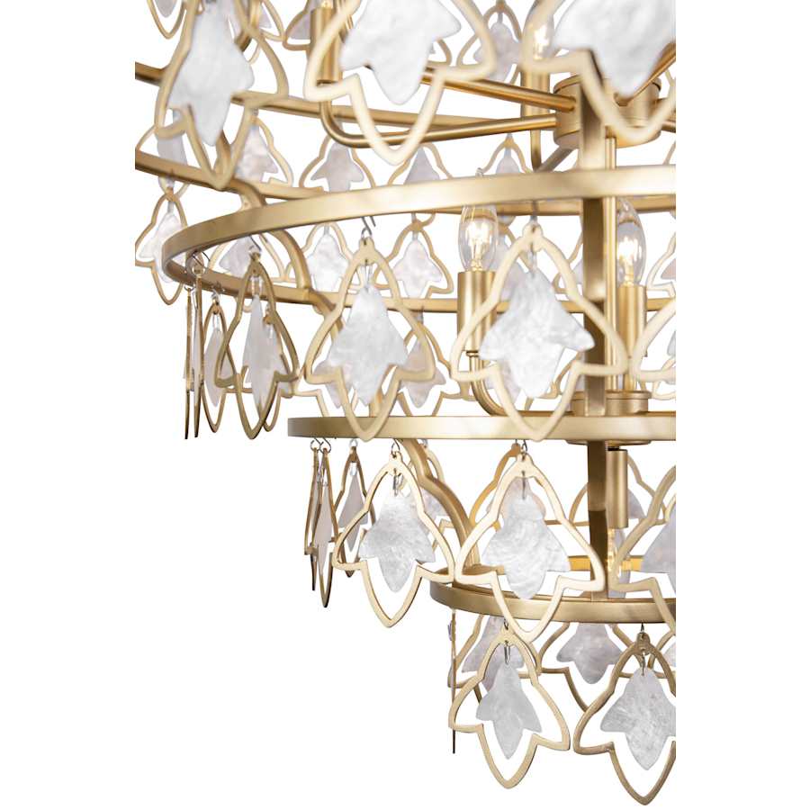 Varaluz Fleur 10 Light 36" Wide Ring Chandelier