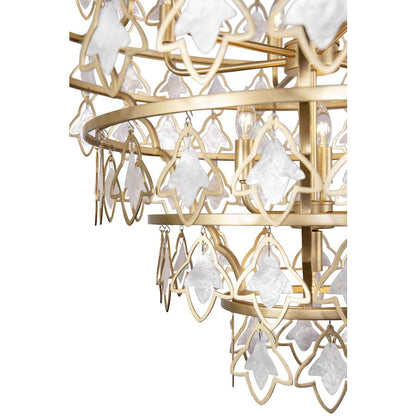 Varaluz Fleur 10 Light 36" Wide Ring Chandelier