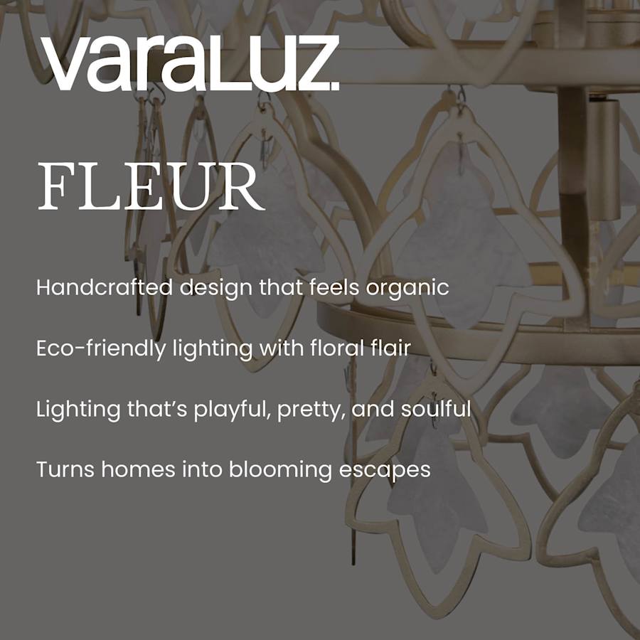 Varaluz Fleur 10 Light 36" Wide Ring Chandelier