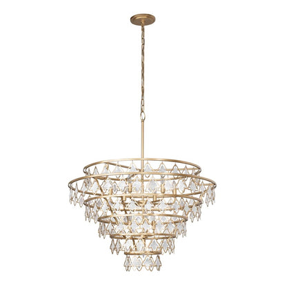 Varaluz Fleur 10 Light 36" Wide Ring Chandelier