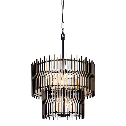 Varaluz Park Row 10 Light 25" Wide LED Waterfall Chandelier