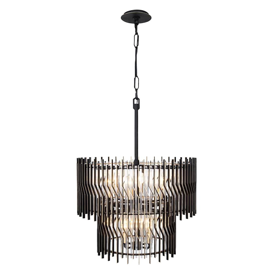 Varaluz Park Row 10 Light 25" Wide LED Waterfall Chandelier
