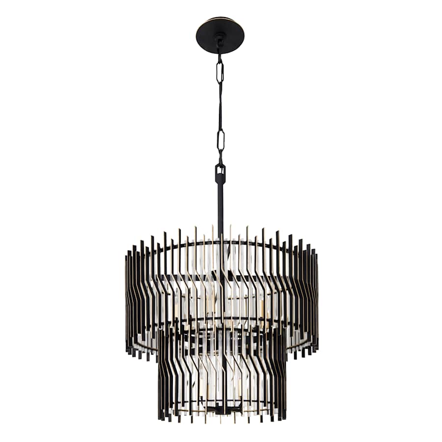Varaluz Park Row 10 Light 25" Wide LED Waterfall Chandelier