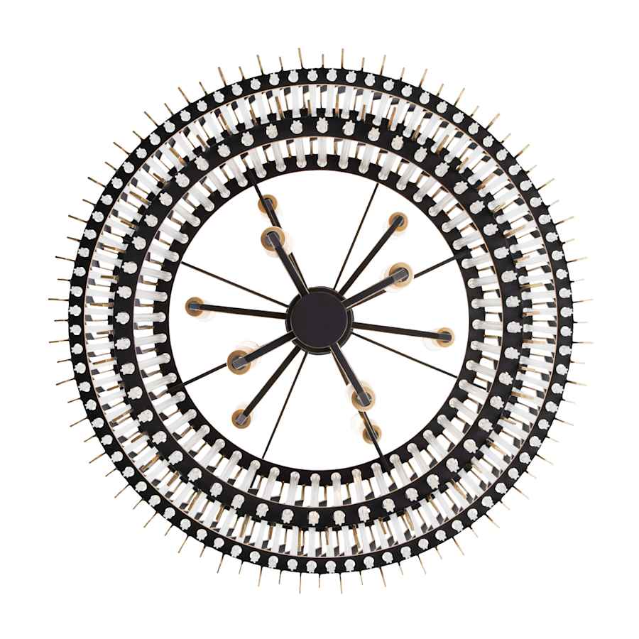 Varaluz Park Row 10 Light 25" Wide LED Waterfall Chandelier
