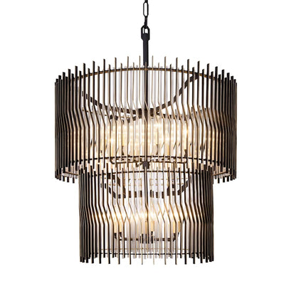 Varaluz Park Row 14 Light 33" Wide LED Waterfall Chandelier