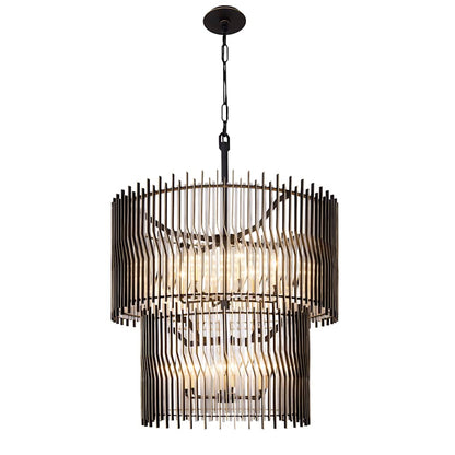 Varaluz Park Row 14 Light 33" Wide LED Waterfall Chandelier