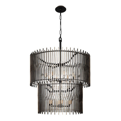 Varaluz Park Row 14 Light 33" Wide LED Waterfall Chandelier