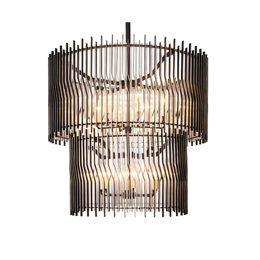 Varaluz Park Row 14 Light 33" Wide LED Waterfall Chandelier
