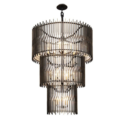 Varaluz Park Row 18 Light 33" Wide LED Waterfall Chandelier