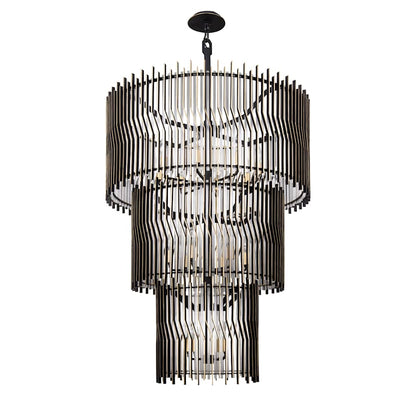 Varaluz Park Row 18 Light 33" Wide LED Waterfall Chandelier
