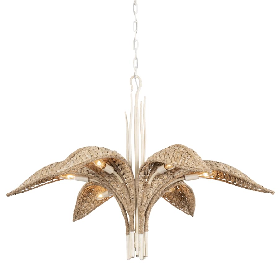 Varaluz Century Palm 6 Light 39" Wide LED Abstract Candle Style Chandelier