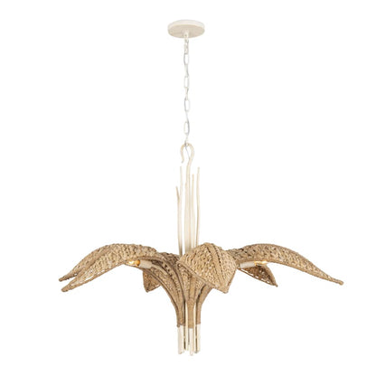 Varaluz Century Palm 6 Light 39" Wide LED Abstract Candle Style Chandelier