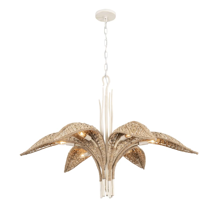 Varaluz Century Palm 6 Light 39" Wide LED Abstract Candle Style Chandelier