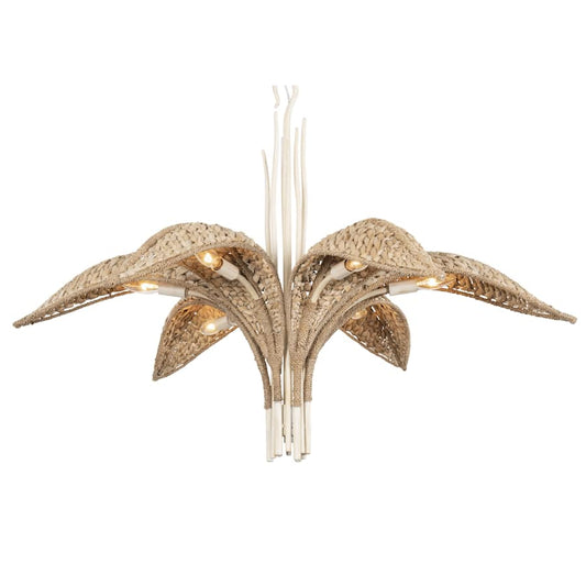 Varaluz Century Palm 6 Light 39" Wide LED Abstract Candle Style Chandelier