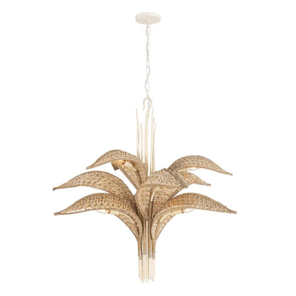 Varaluz Century Palm 9 Light 39" Wide LED Abstract Candle Style Chandelier