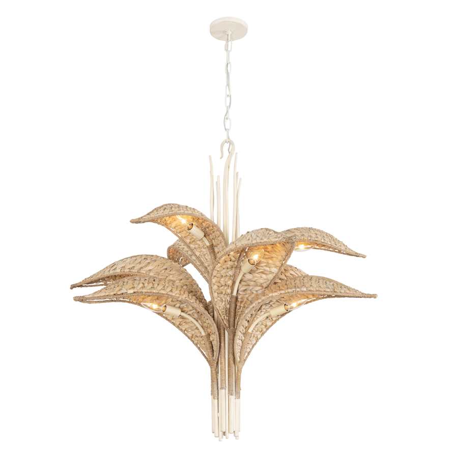 Varaluz Century Palm 9 Light 39" Wide LED Abstract Candle Style Chandelier