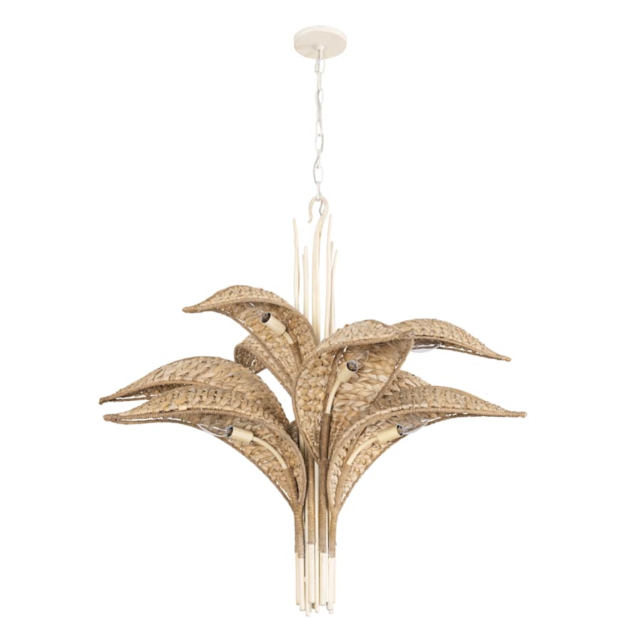 Varaluz Century Palm 9 Light 39" Wide LED Abstract Candle Style Chandelier
