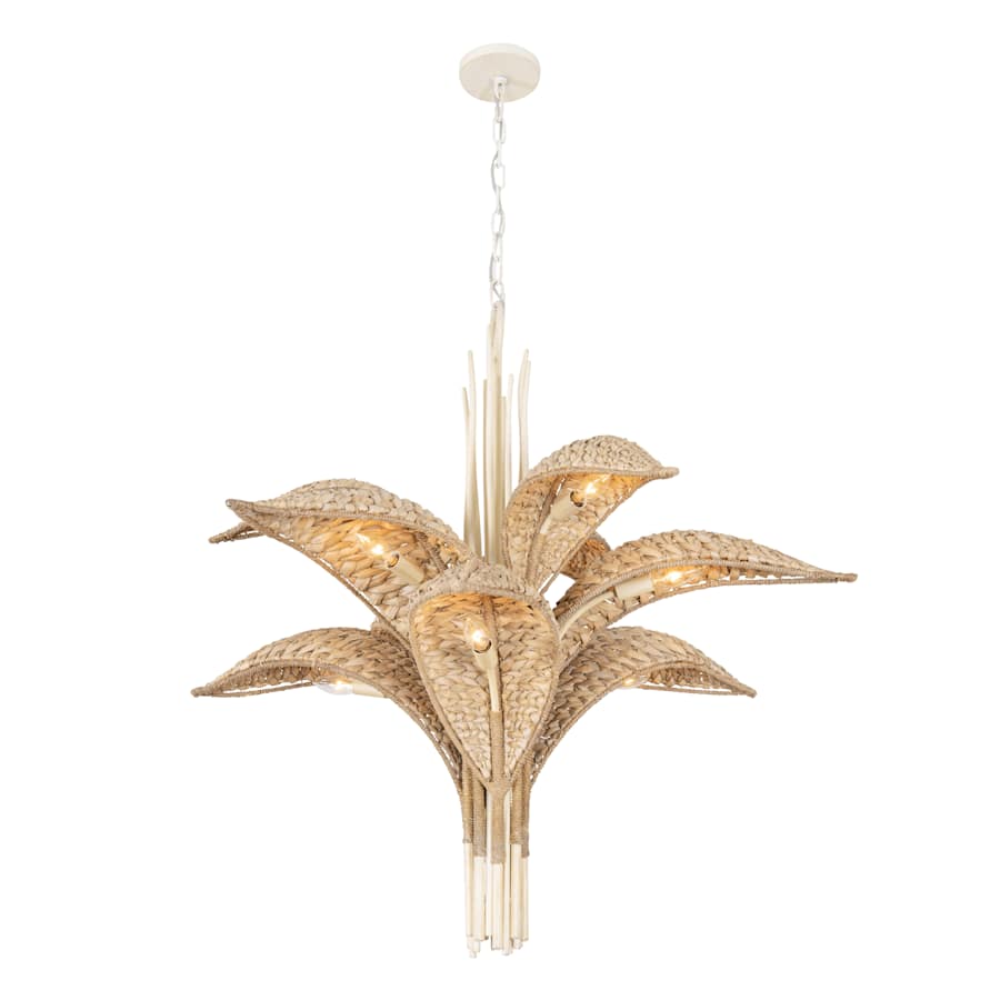 Varaluz Century Palm 9 Light 39" Wide LED Abstract Candle Style Chandelier