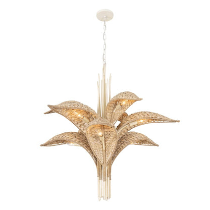 Varaluz Century Palm 9 Light 39" Wide LED Abstract Candle Style Chandelier