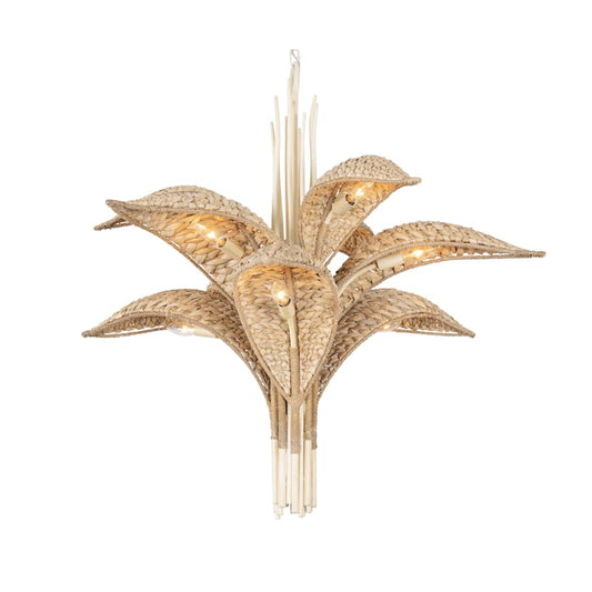 Varaluz Century Palm 9 Light 39" Wide LED Abstract Candle Style Chandelier