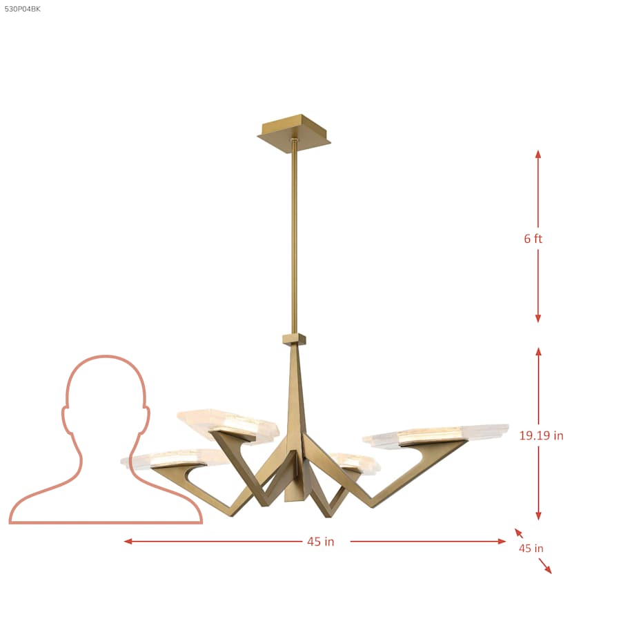Varaluz Down the Wrong Path 45" Wide LED Abstract Chandelier