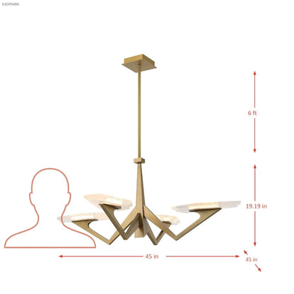Varaluz Down the Wrong Path 45" Wide LED Abstract Chandelier