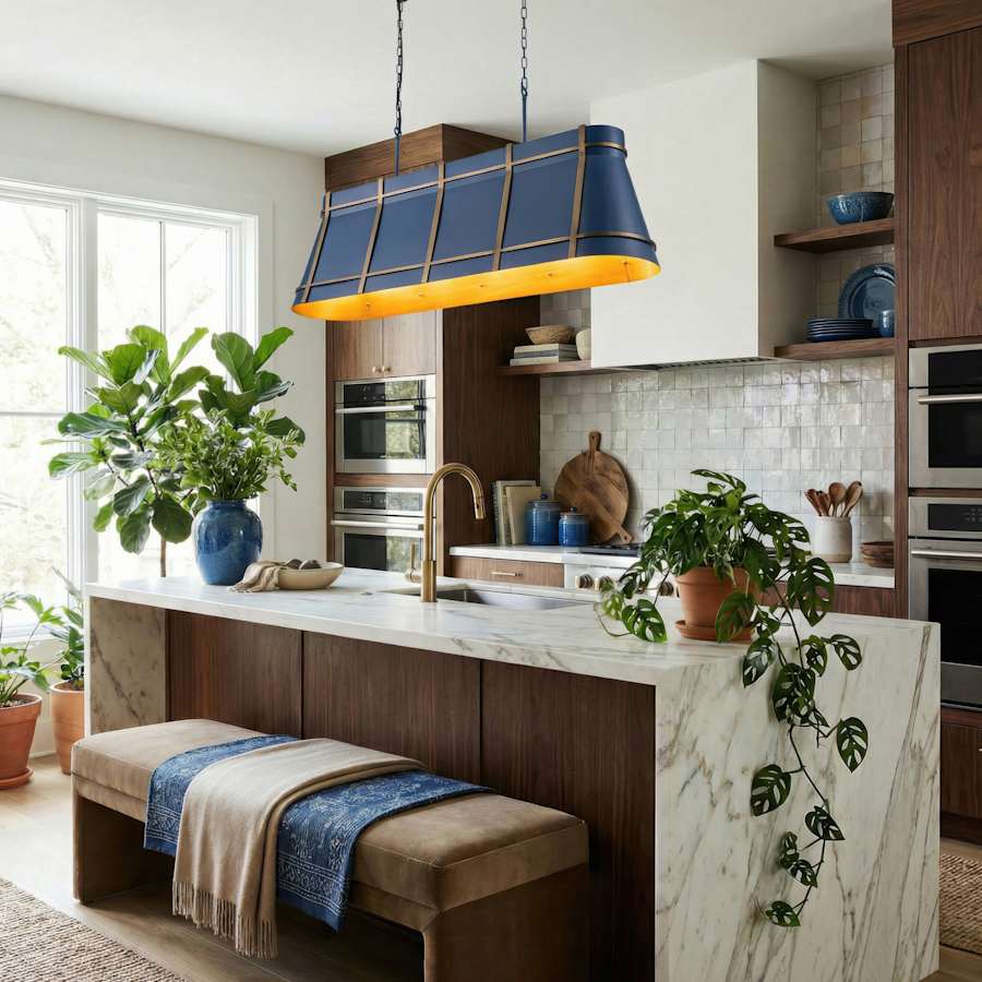 Varaluz Brasserie 5 Light 53" Wide LED Linear Pendant