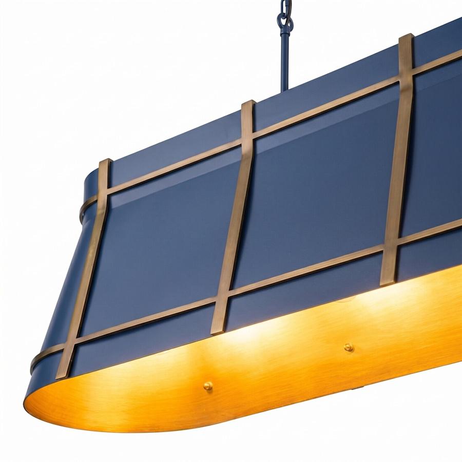 Varaluz Brasserie 5 Light 53" Wide LED Linear Pendant