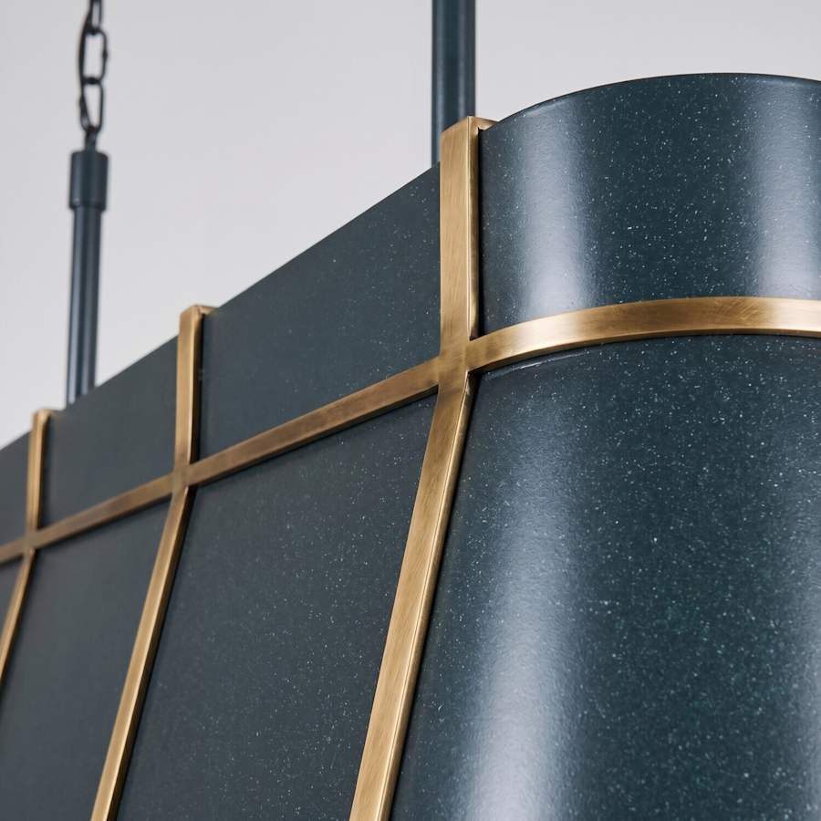 Varaluz Brasserie 5 Light 53" Wide LED Linear Pendant