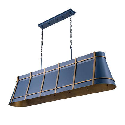Varaluz Brasserie 6 Light 63" Wide LED Linear Pendant