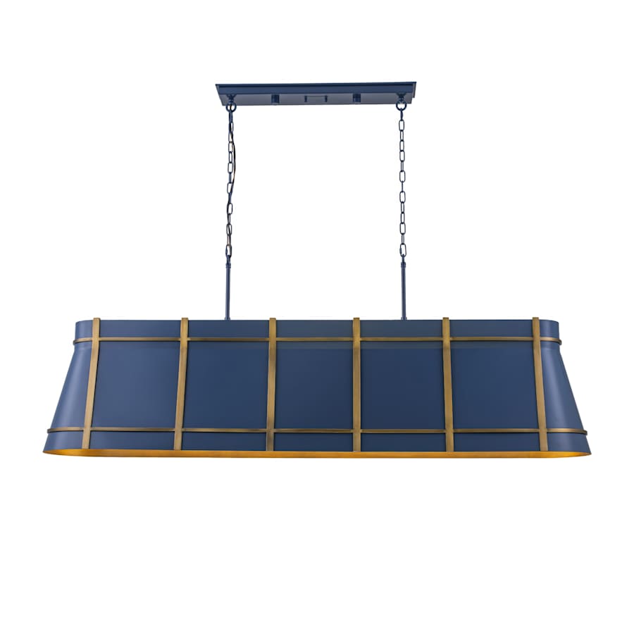 Varaluz Brasserie 6 Light 63" Wide LED Linear Pendant