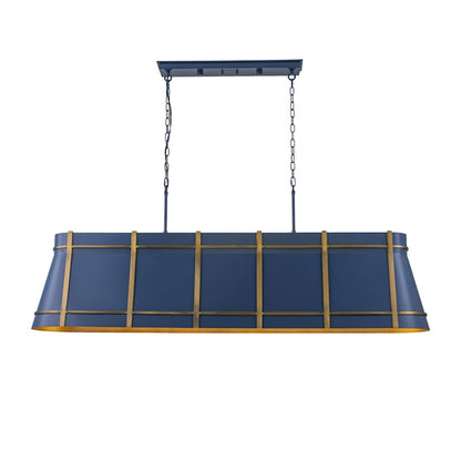 Varaluz Brasserie 6 Light 63" Wide LED Linear Pendant