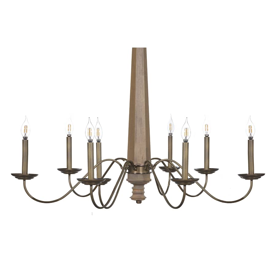 Varaluz Dinner at 8 Light 49" Wide LED Taper Candle Style Chandelier