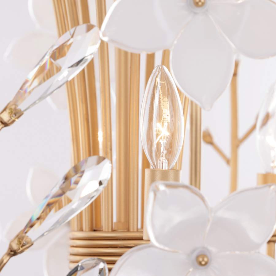 Varaluz Petal Court 9 Light 26" Wide Taper Candle Style Chandelier