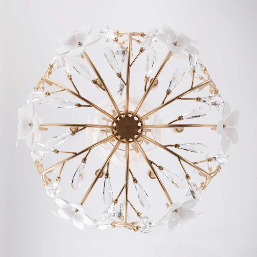 Varaluz Petal Court 9 Light 26" Wide Taper Candle Style Chandelier