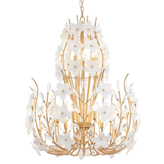 Varaluz Petal Court 12 Light 32" Wide Taper Candle Style Chandelier