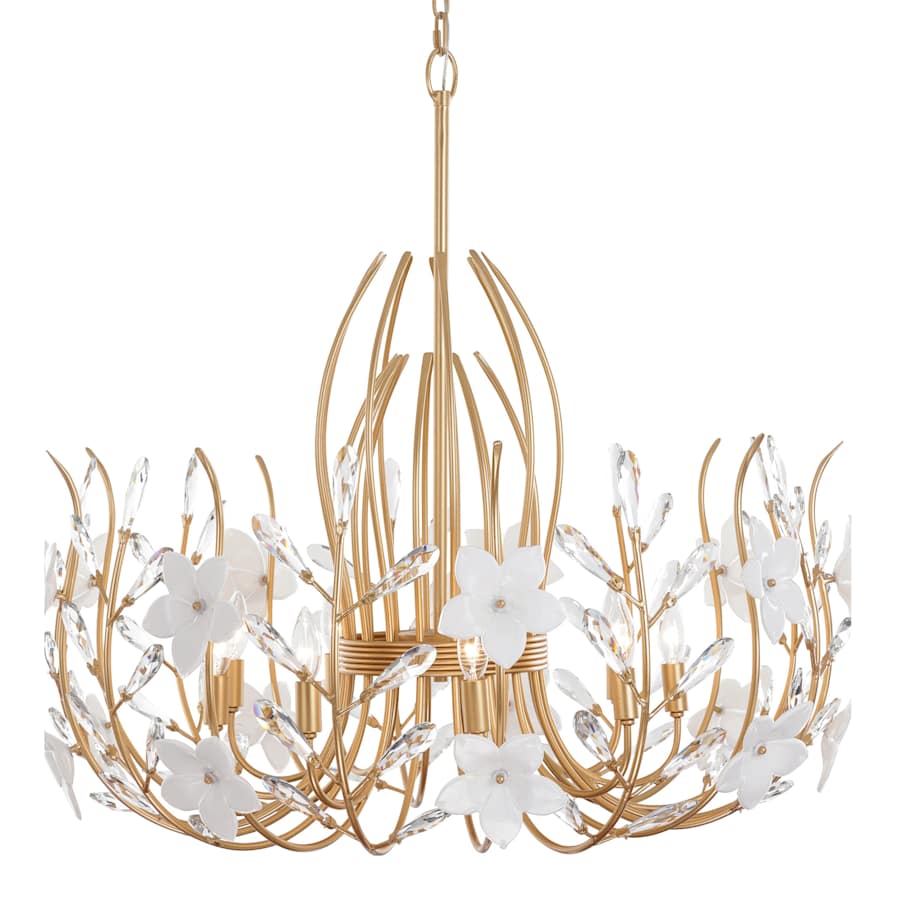 Varaluz Petal Court 9 Light 36" Wide Taper Candle Style Chandelier