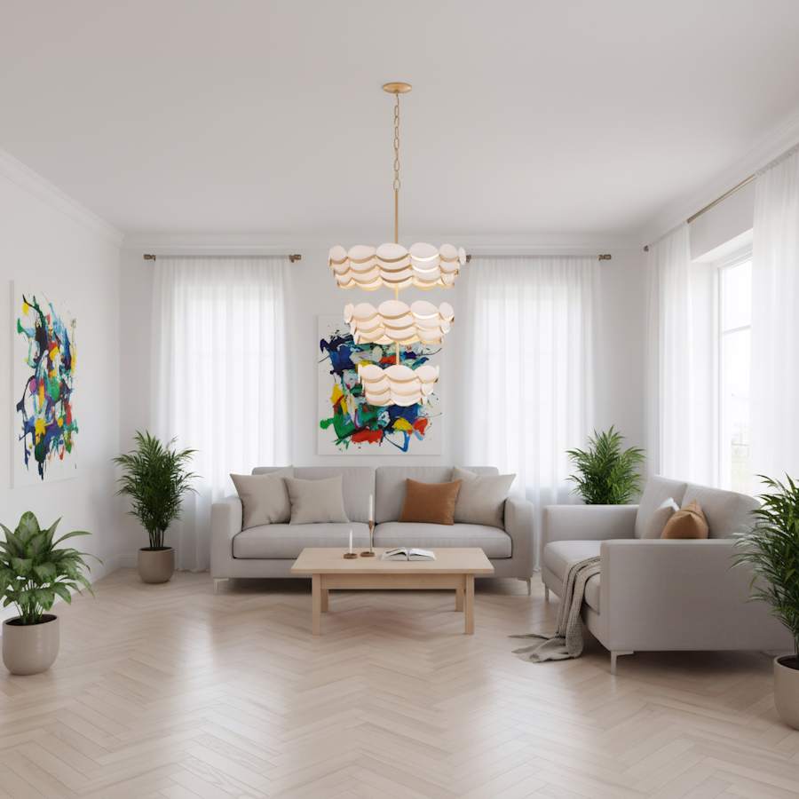 Varaluz High Tide 11 Light 27" Wide Waterfall Chandelier