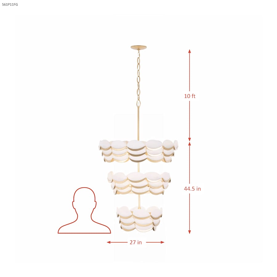 Varaluz High Tide 11 Light 27" Wide Waterfall Chandelier