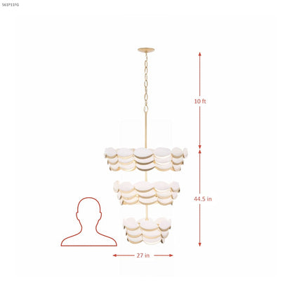 Varaluz High Tide 11 Light 27" Wide Waterfall Chandelier