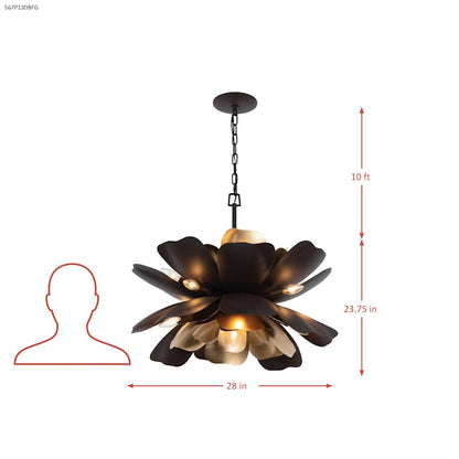 Varaluz Botanic Panic 13 Light 36" Wide Abstract Chandelier