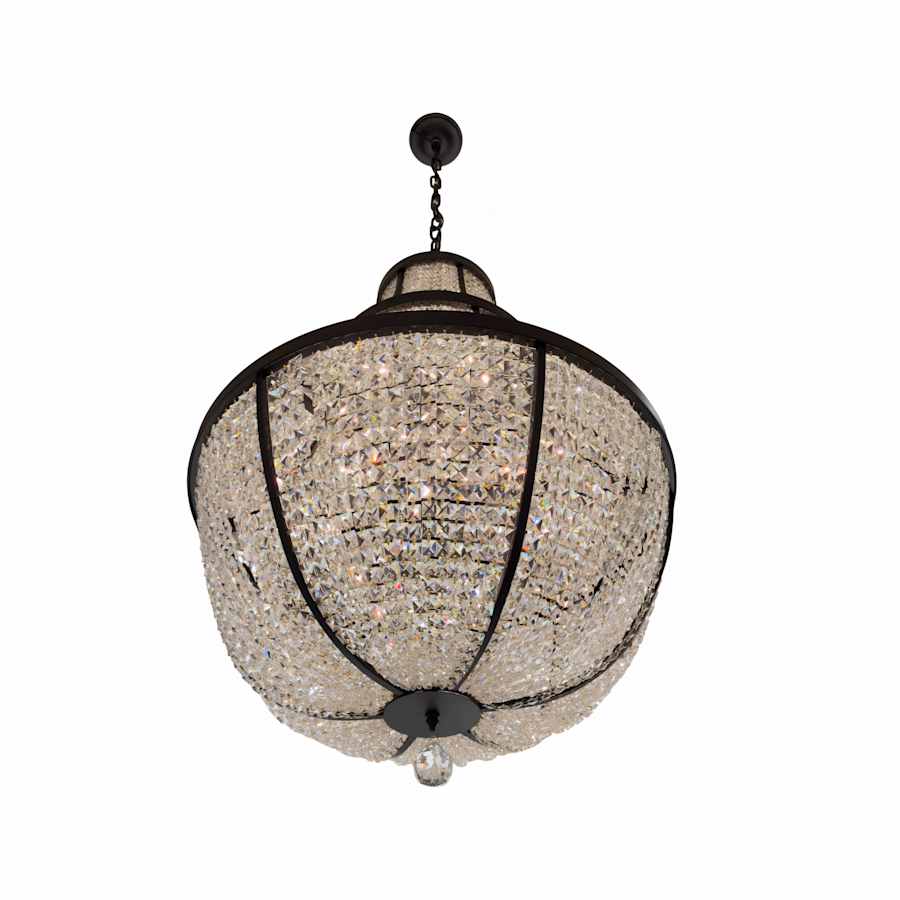 Varaluz Crystal Baller 12 Light 30" Wide Crystal Empire Chandelier